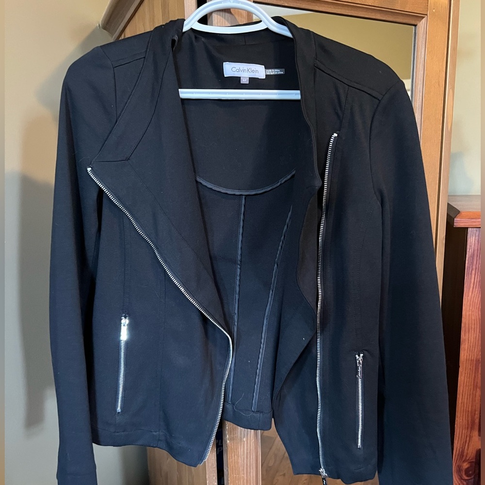 Calvin Klein moto style jacket. Size Small